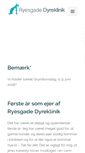 Mobile Screenshot of dyreklinikken-ryesgade.dk