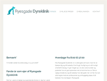Tablet Screenshot of dyreklinikken-ryesgade.dk